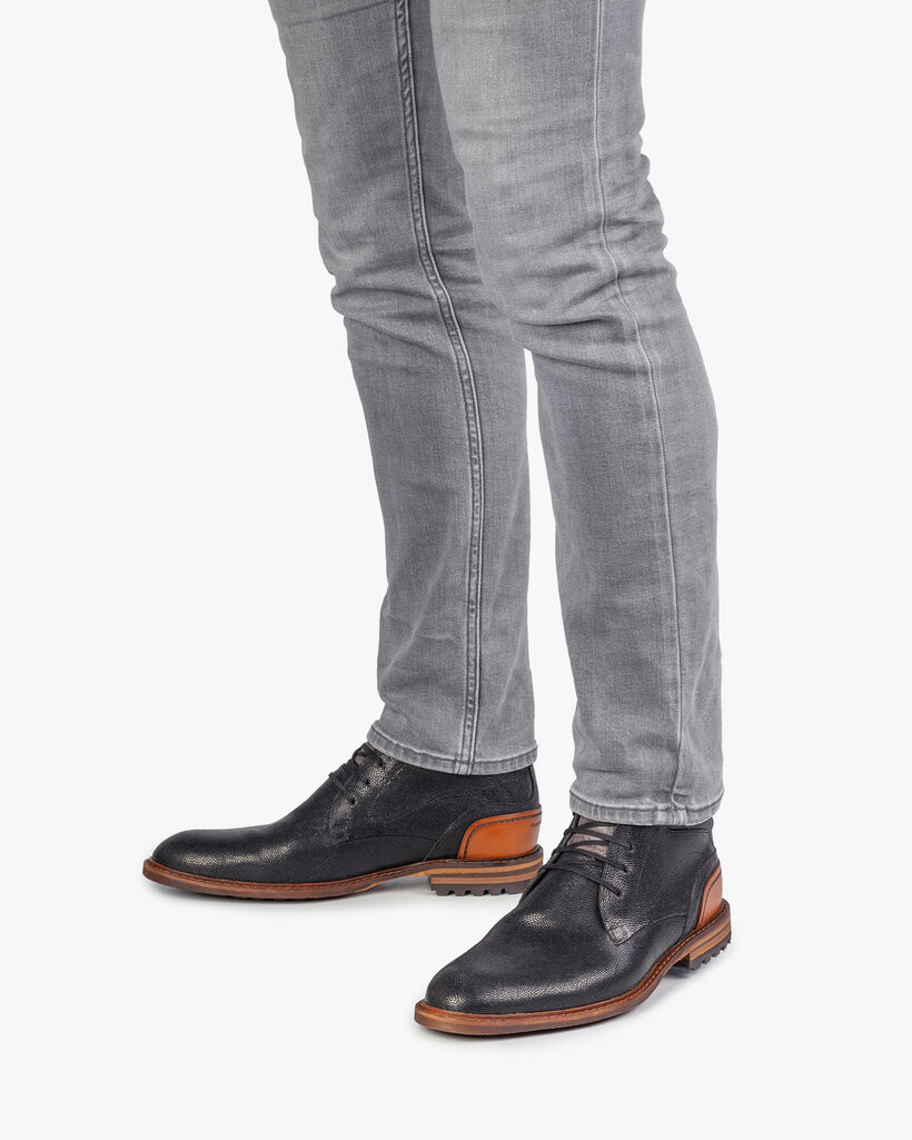 Crepi boot zwart met print