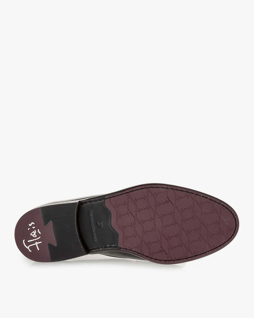 Zwarte kalfsleren loafer