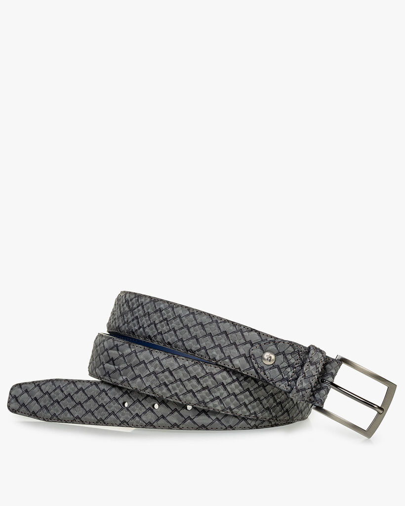 Riem groen nubuckleer