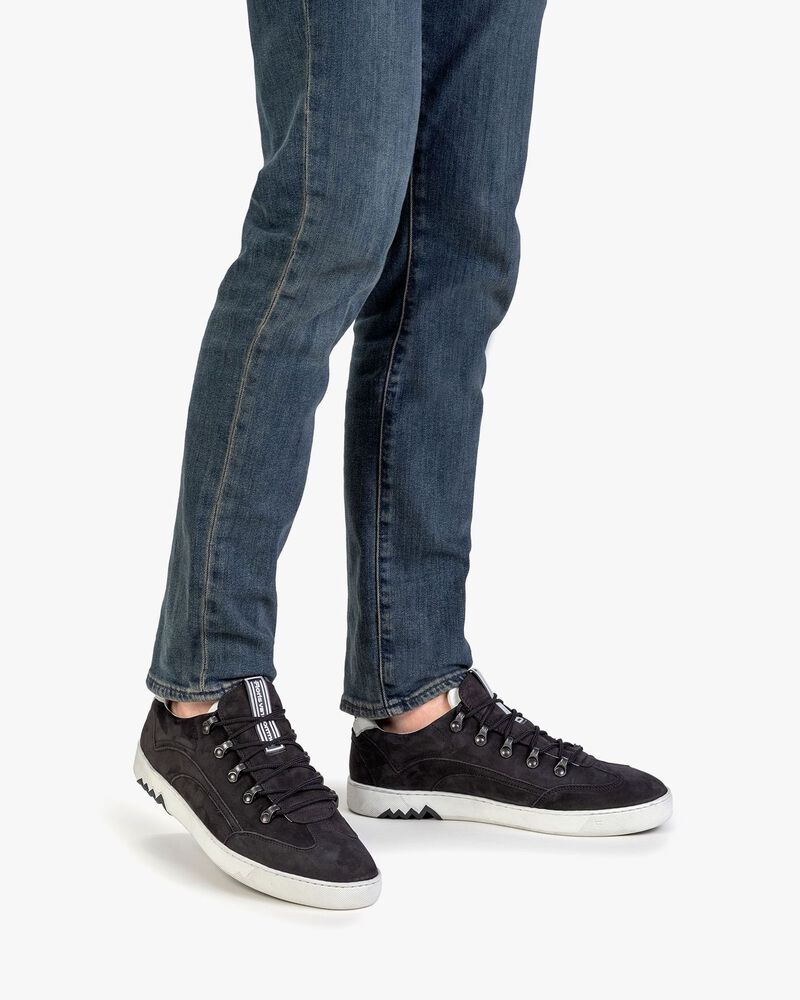 Hiking sneaker nubuck zwart