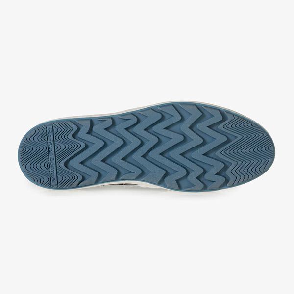 Zwarte halfhoge nappaleren sneaker