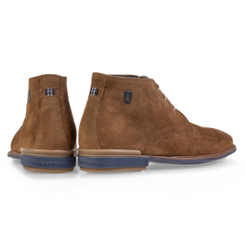 Boot su&egrave;de cognac