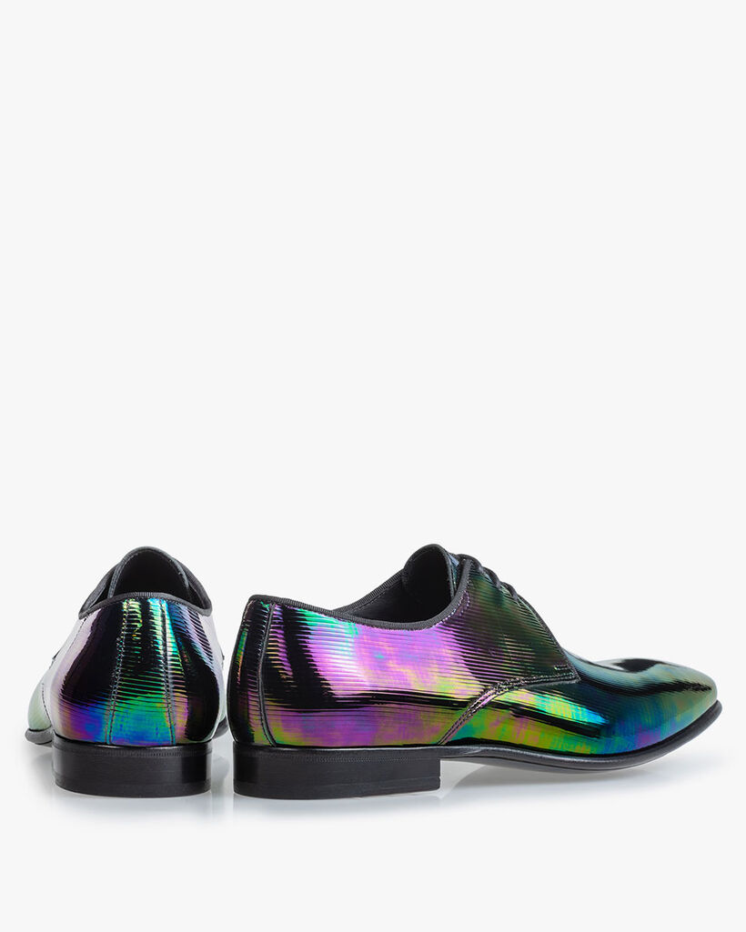 Veterschoen multi-colour lakleer