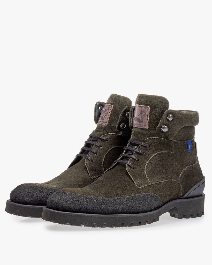 Veterboot groen su&egrave;de
