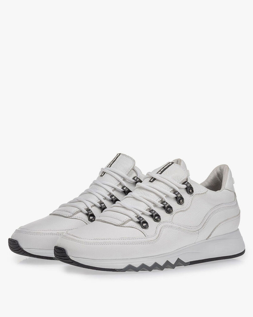 Sneaker met structuur wit