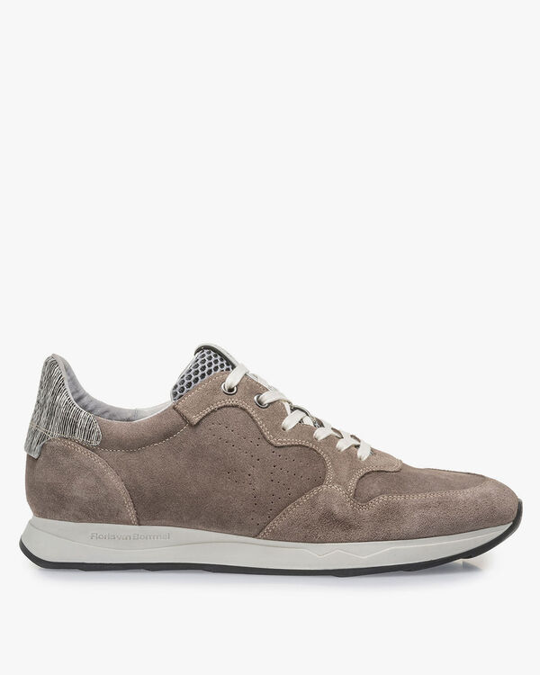 Su&egrave;de sneaker taupe