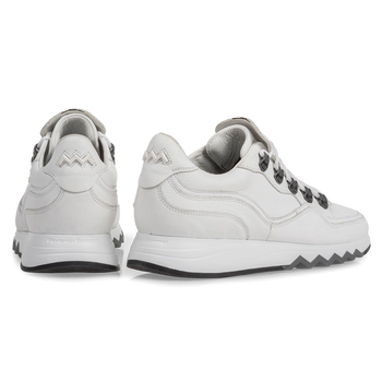 Sneaker met structuur wit