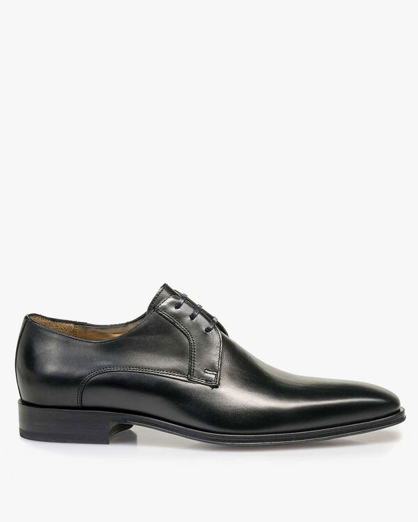 Lace shoe calf leather black