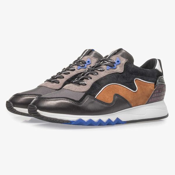 Multicolour su&egrave;de sneaker