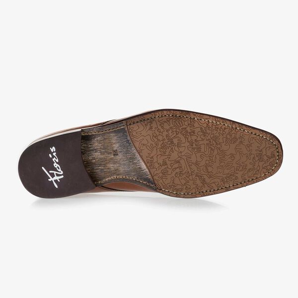 Bruine, halfhoge leren veterboot
