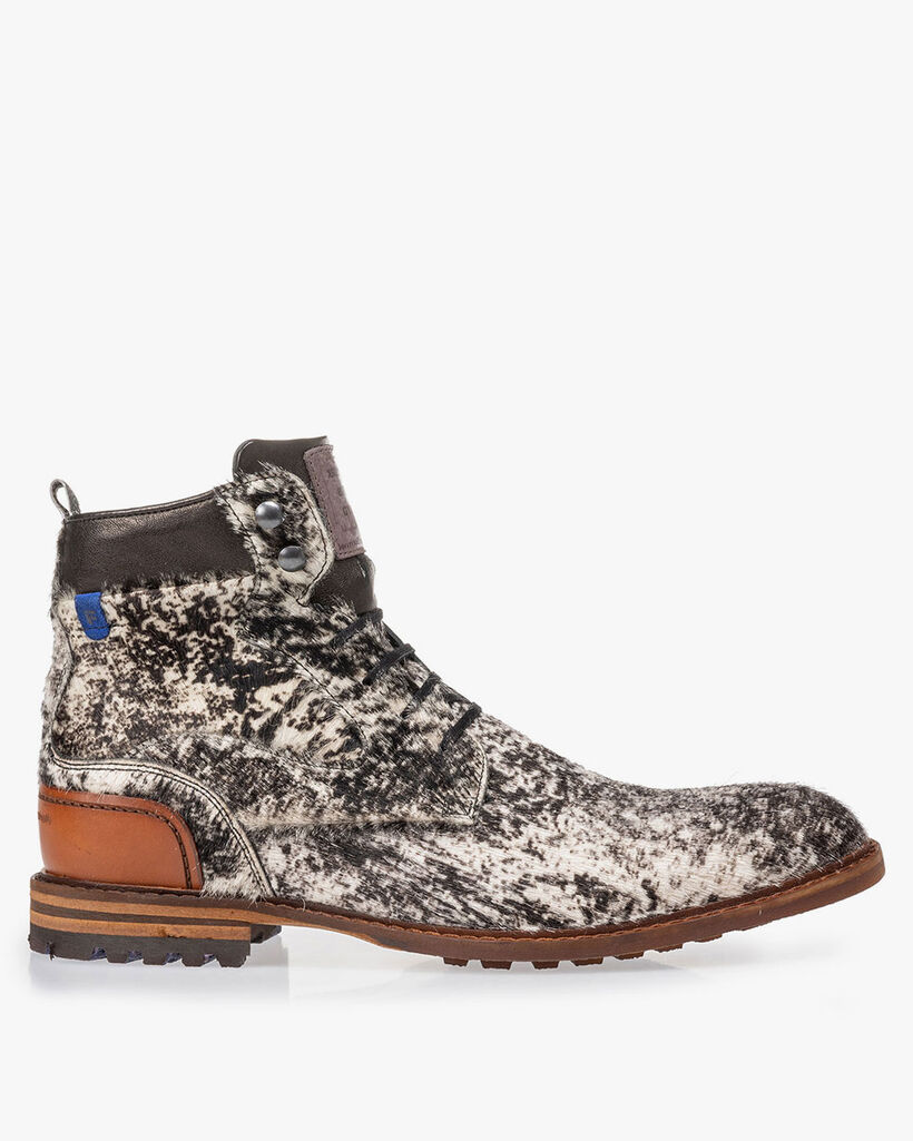 Veterboot pony off-white