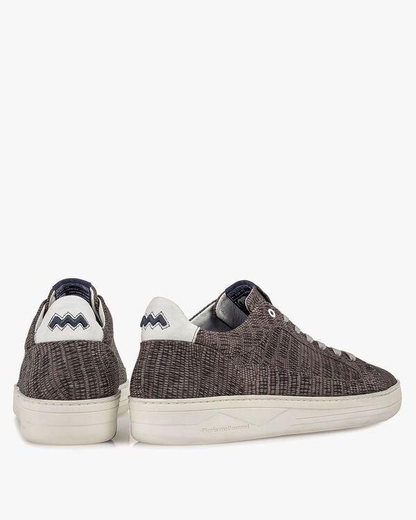 Sneaker met print taupe