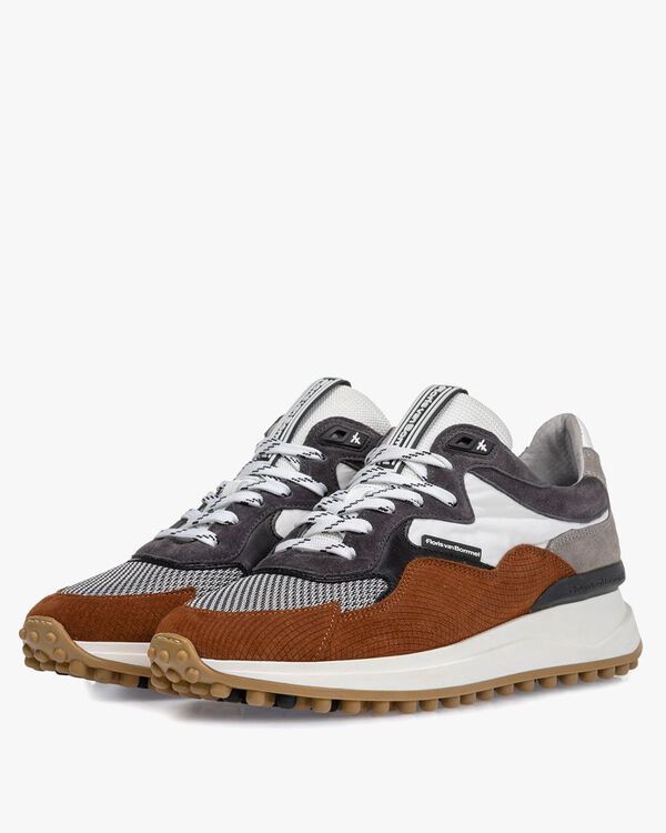 Noppi sneaker suede leather cognac