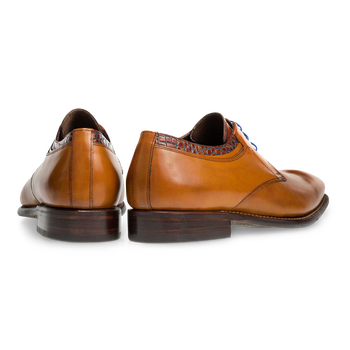 Cognac veterschoen kalfsleer