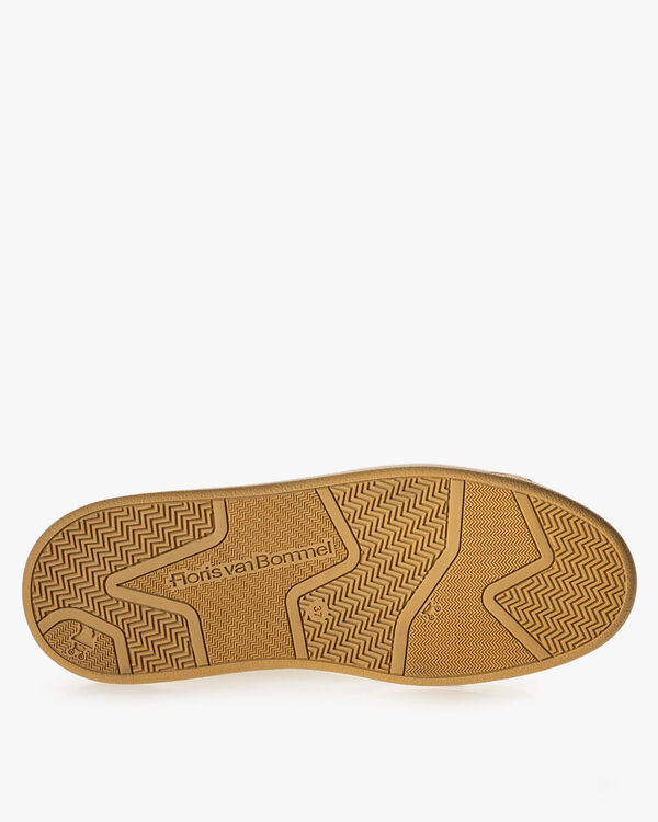 Sneaker geprint su&egrave;de beige