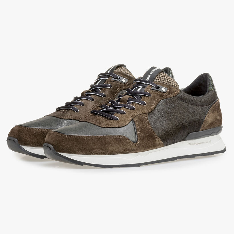 Groene su&egrave;de sneaker