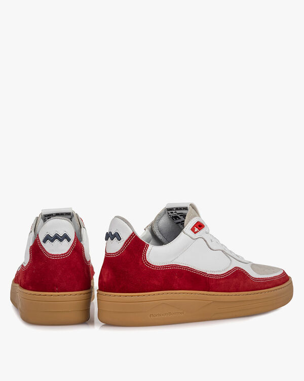 Sneaker su&egrave;de rood