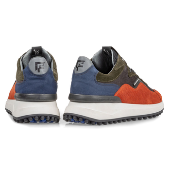 Noppi sneaker donkerblauw/oranje