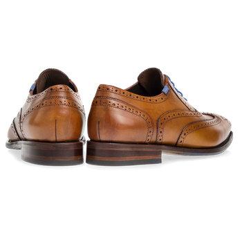 Veterschoen kalfsleer cognac