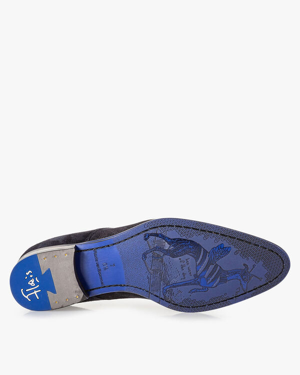 Veterboot blauw met print