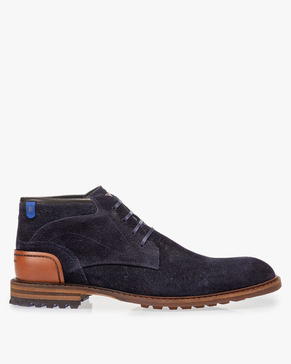 Crepi boot blauw su&egrave;de