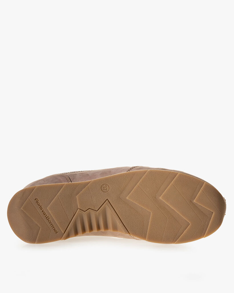 Sneaker nubuck leather beige