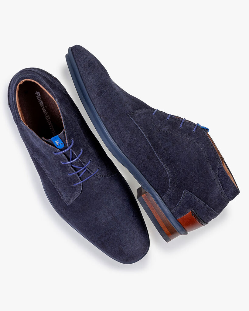 Veterboot su&egrave;de blauw