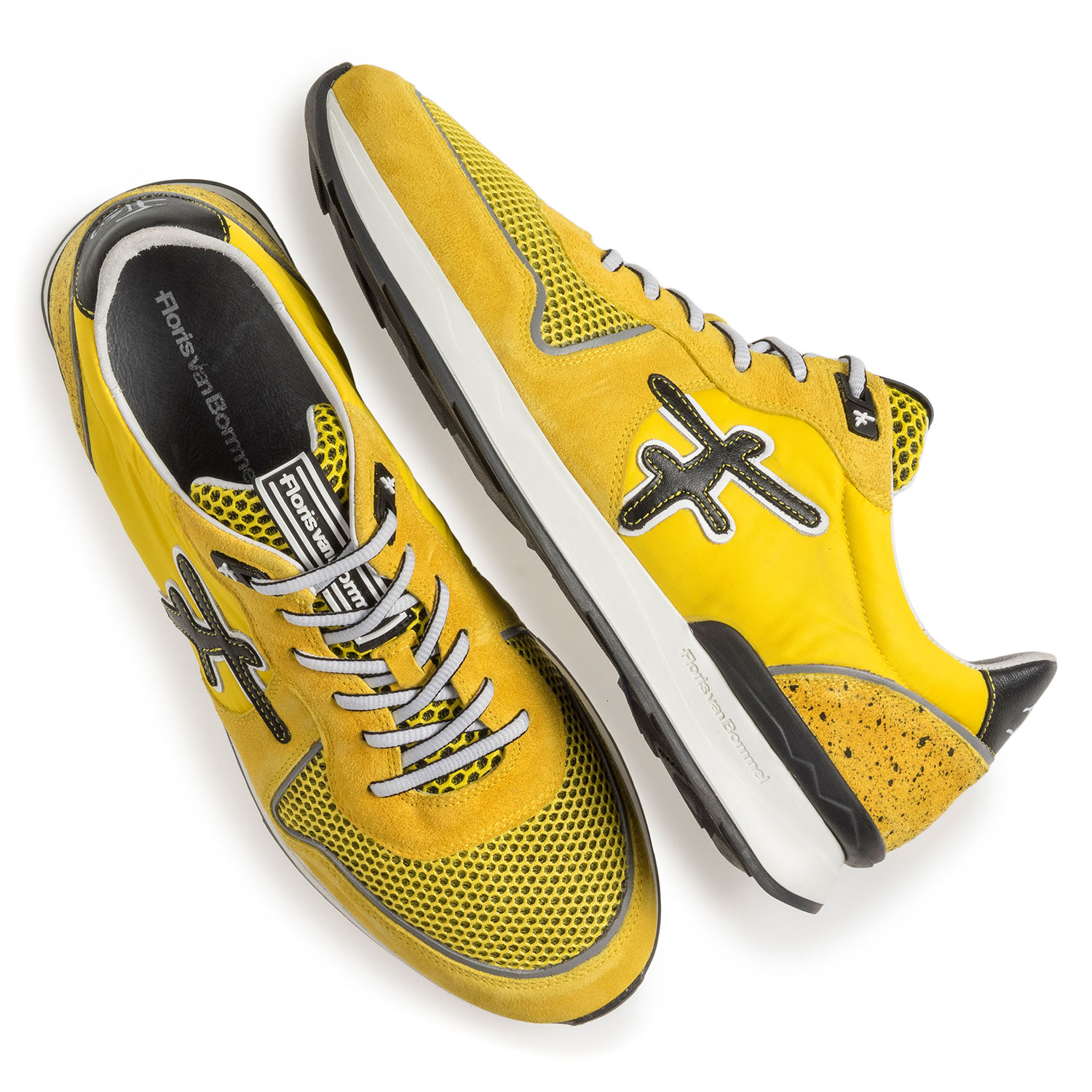 16346/09 - Yellow suede leather sneaker 16346/09 - Yellow suede leather sneaker