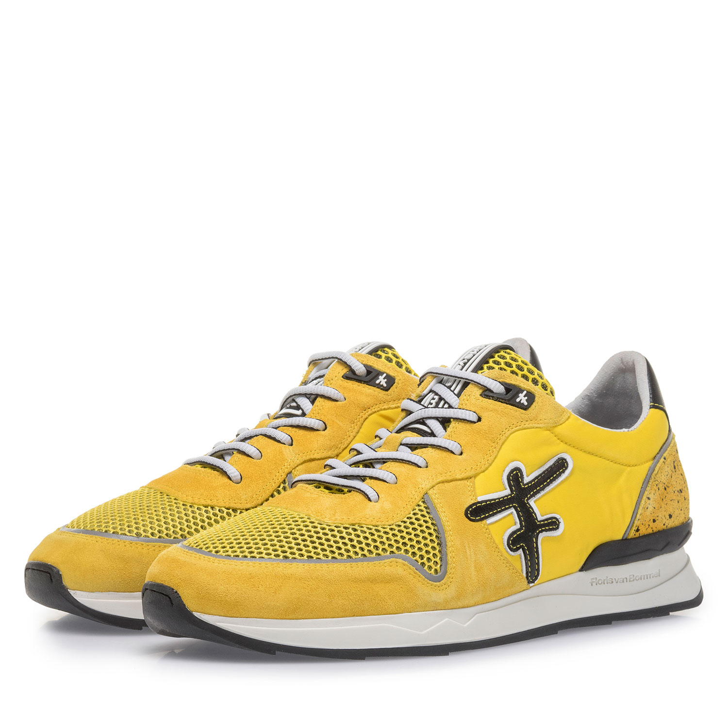 16346/09 - Yellow suede leather sneaker 16346/09 - Yellow suede leather sneaker