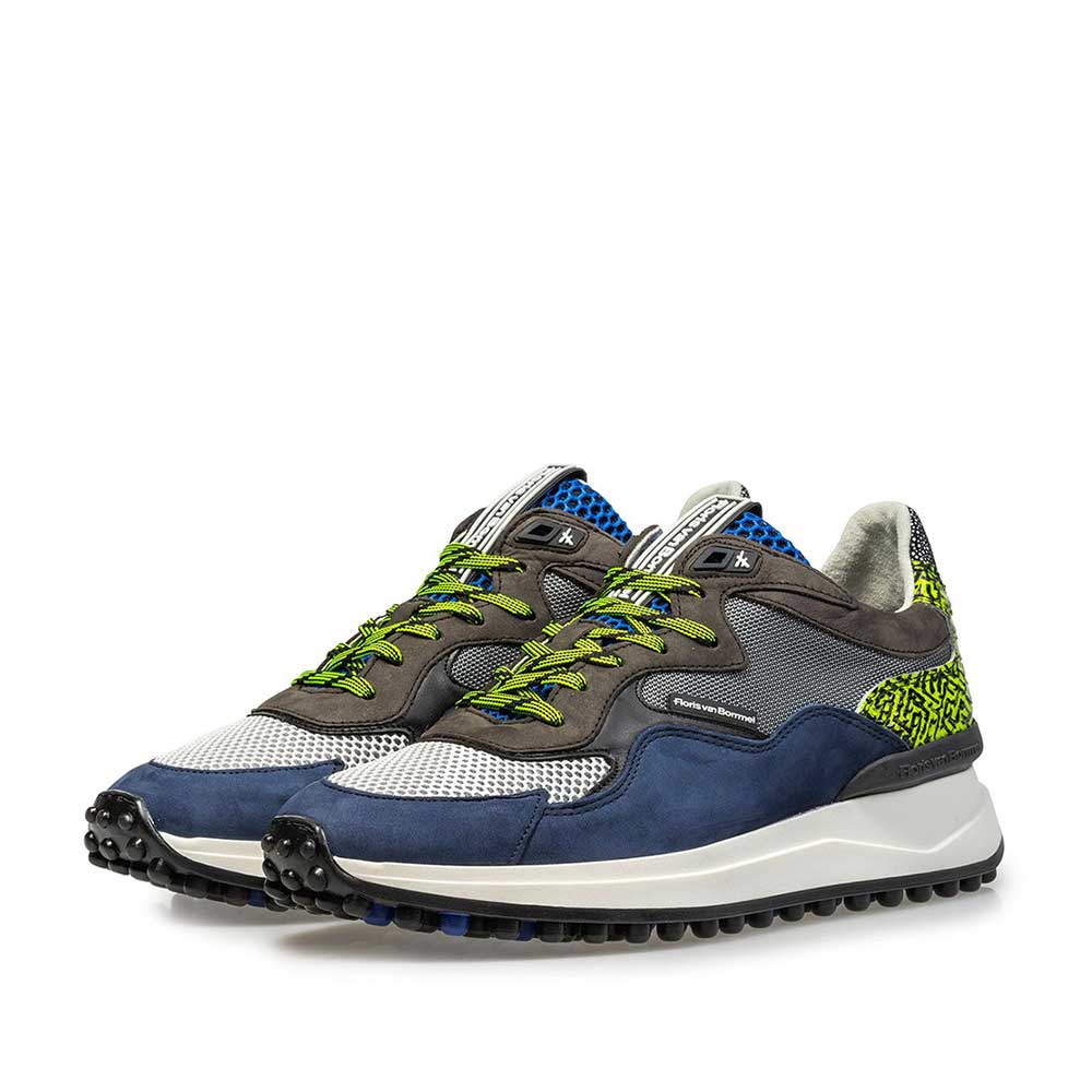 16339/07 - Blue nubuck leather sneaker 16339/07 - Blue nubuck leather sneaker