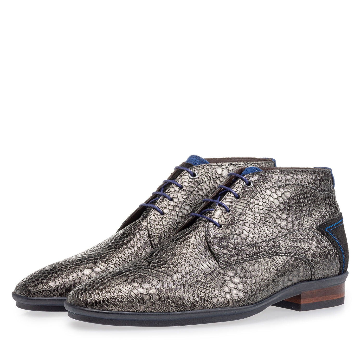 20440/34 - Lace boot with print grey 20440/34 - Lace boot with print grey
