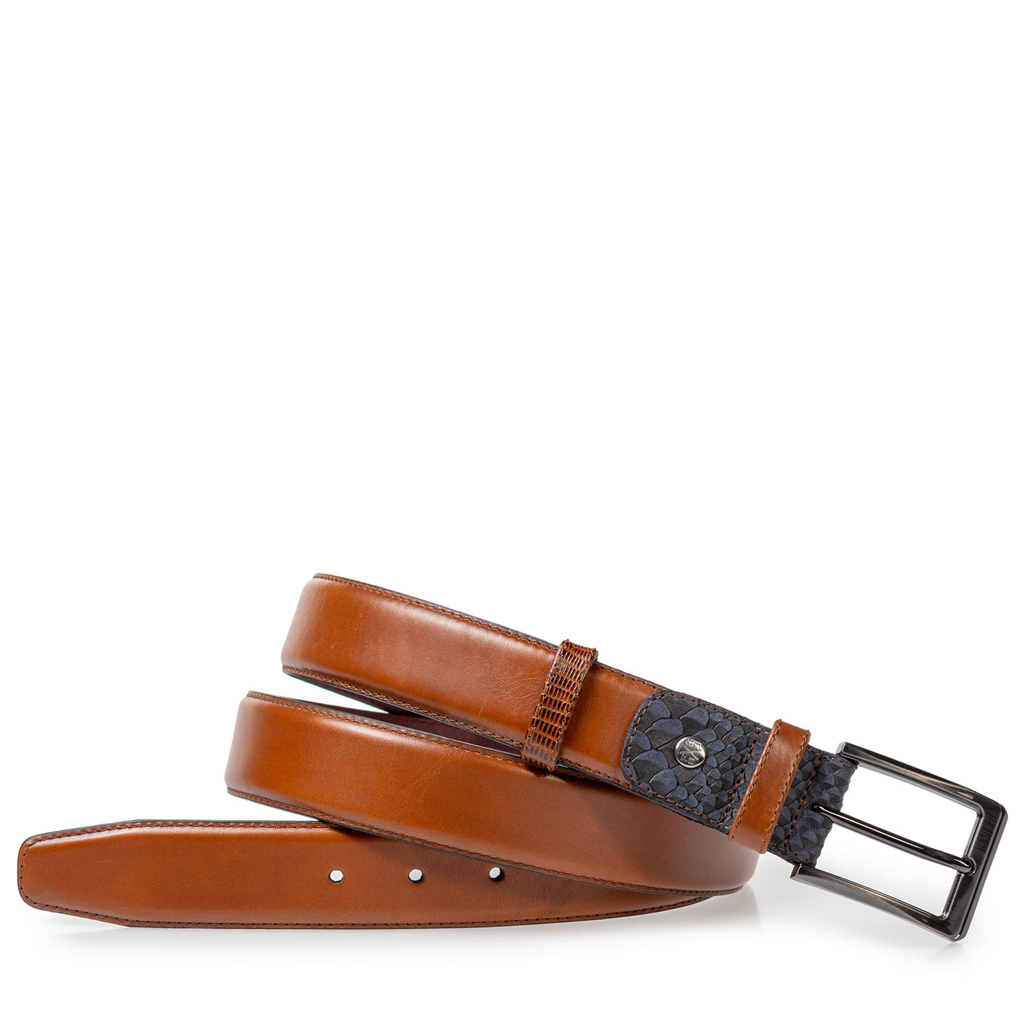 75160/00 - Cognac-coloured leather belt 75160/00 - Cognac-coloured leather belt