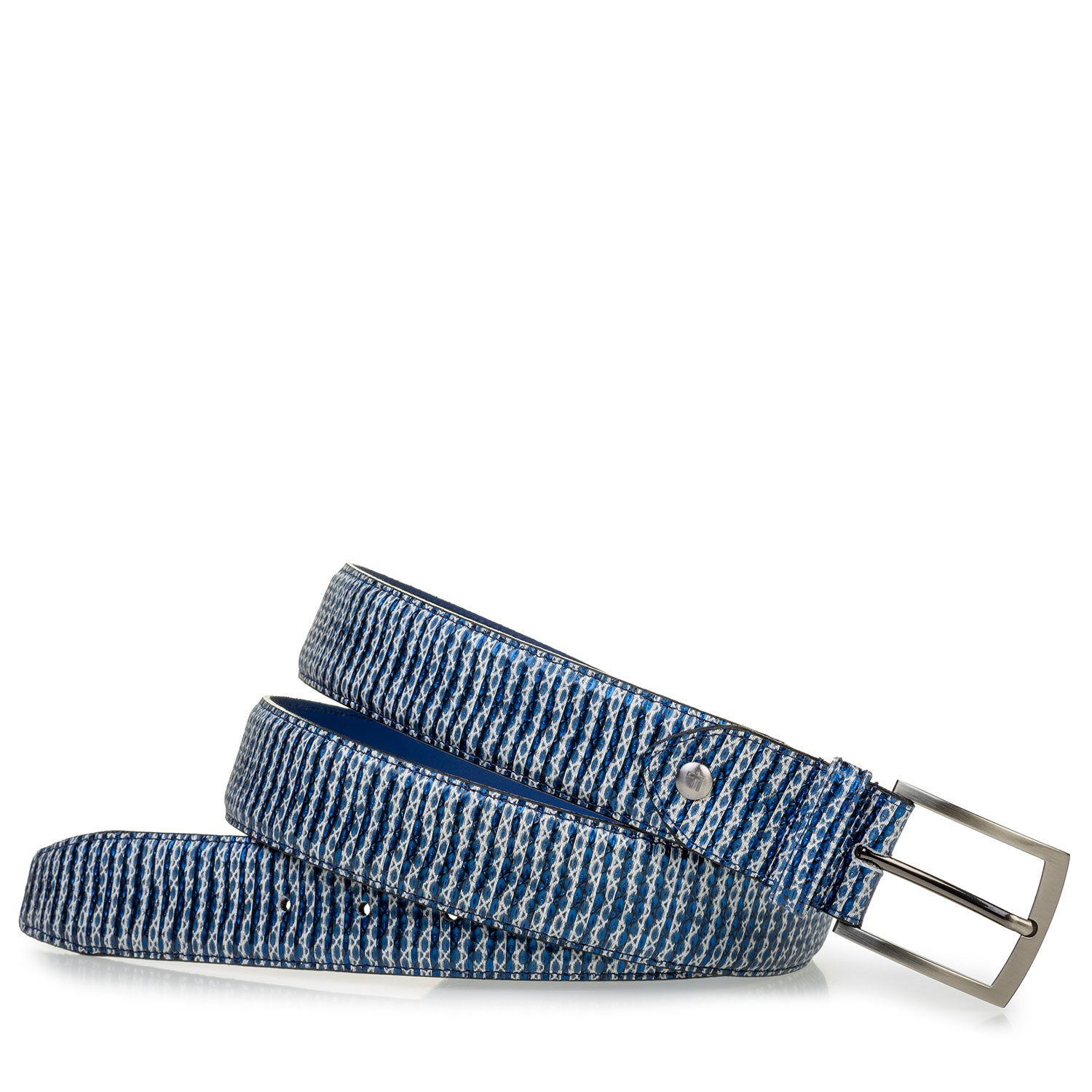 75203/87 - Belt metallic with print blue 75203/87 - Belt metallic with print blue