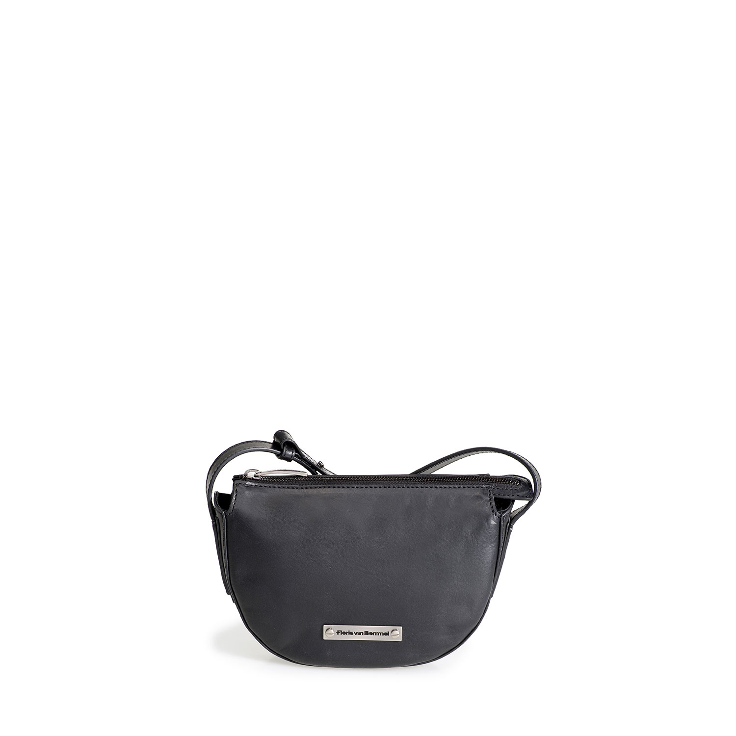 89013/00 - Zwarte leren cross body bag 89013/00 - Zwarte leren cross body bag