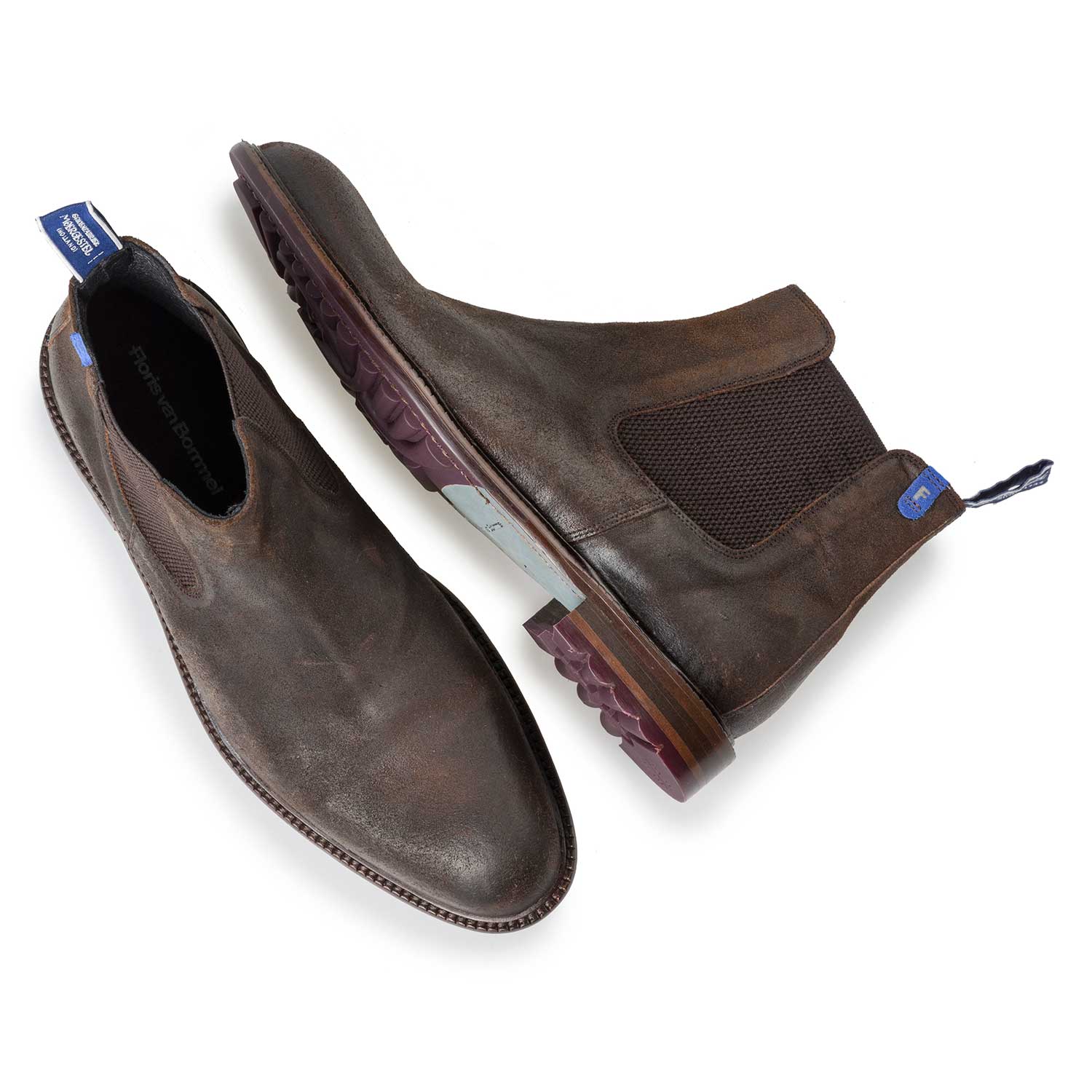 10902/05 - Bruine suède chelsea boot 10902/05 - Bruine suède chelsea boot