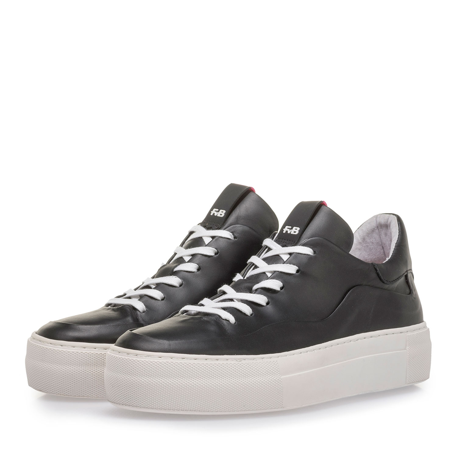 85298/01 - Zwarte kalfsleren sneaker 85298/01 - Zwarte kalfsleren sneaker