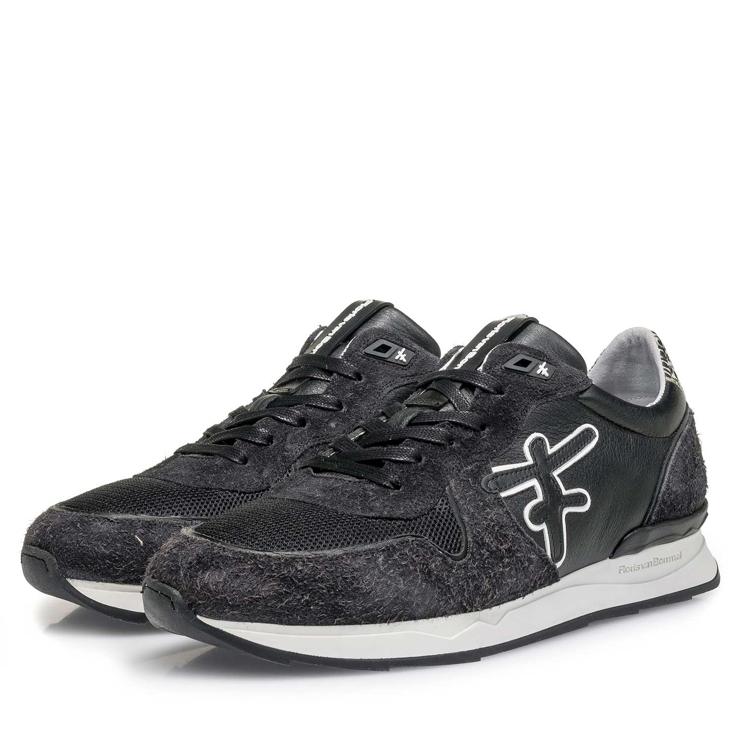 16246/06 - Zwarte kalfsleren sneaker 16246/06 - Zwarte kalfsleren sneaker