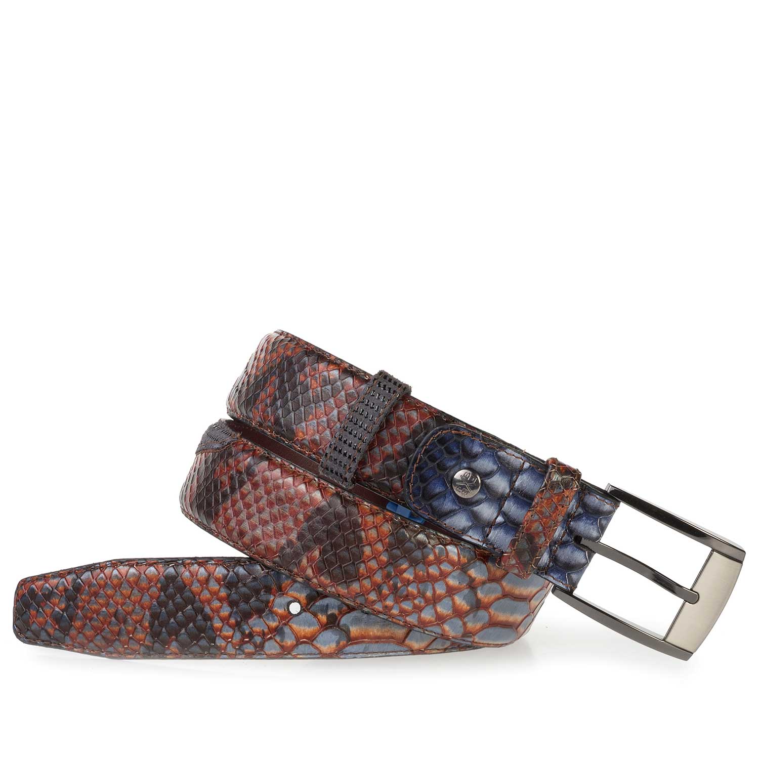 75176/06 - Calf's leather belt with a snake print 75176/06 - Calf's leather belt with a snake print