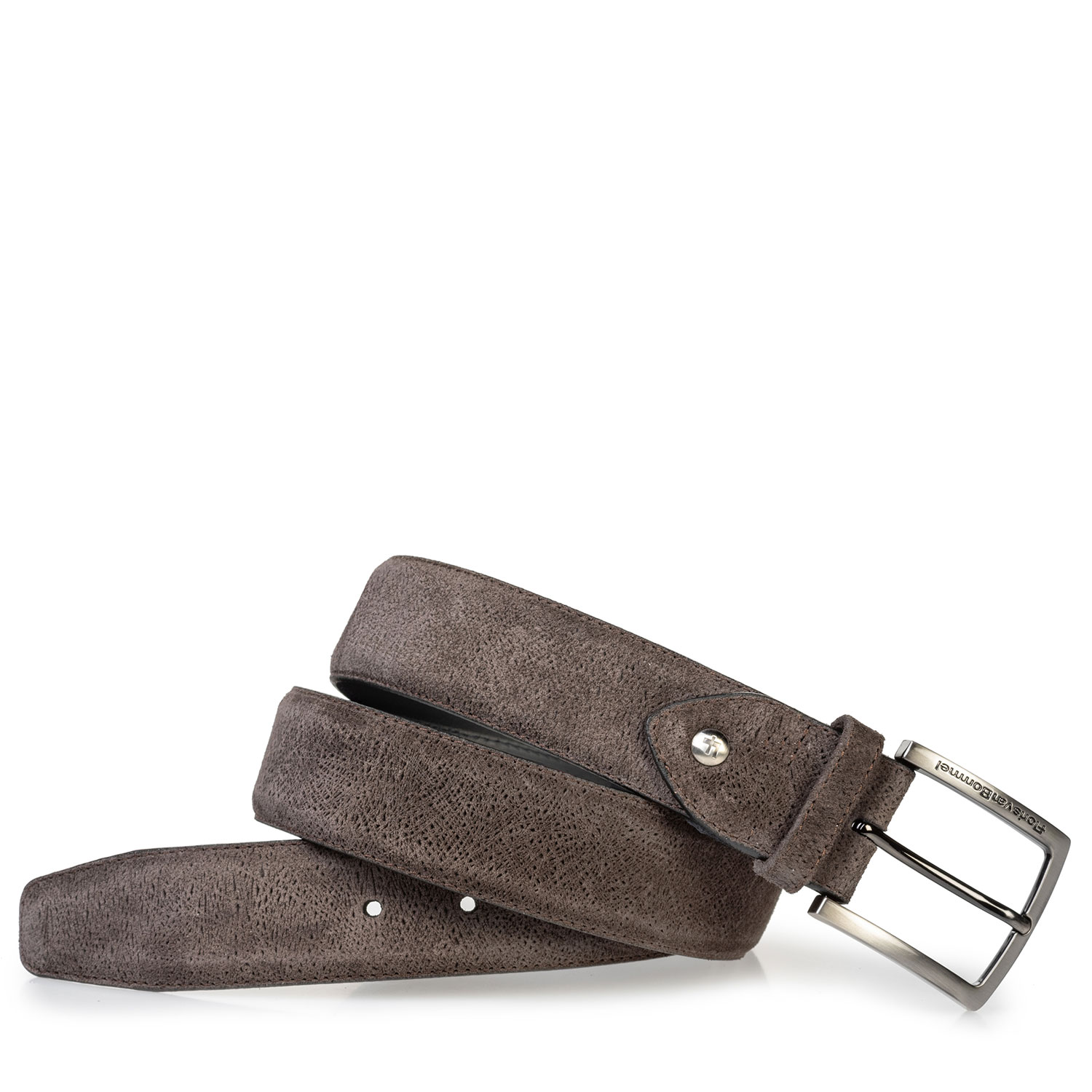 75202/68 - Suède riem donkerbruin 75202/68 - Suède riem donkerbruin