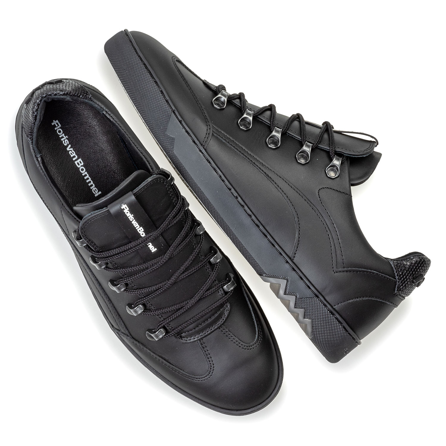 16464/32 - Sneaker zwart leer 16464/32 - Sneaker zwart leer