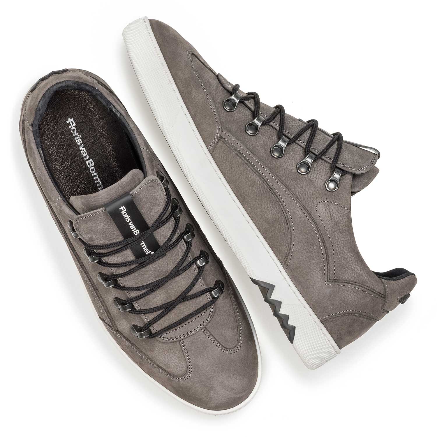 16464/02 - Dark grey nubuck leather lace shoe 16464/02 - Dark grey nubuck leather lace shoe