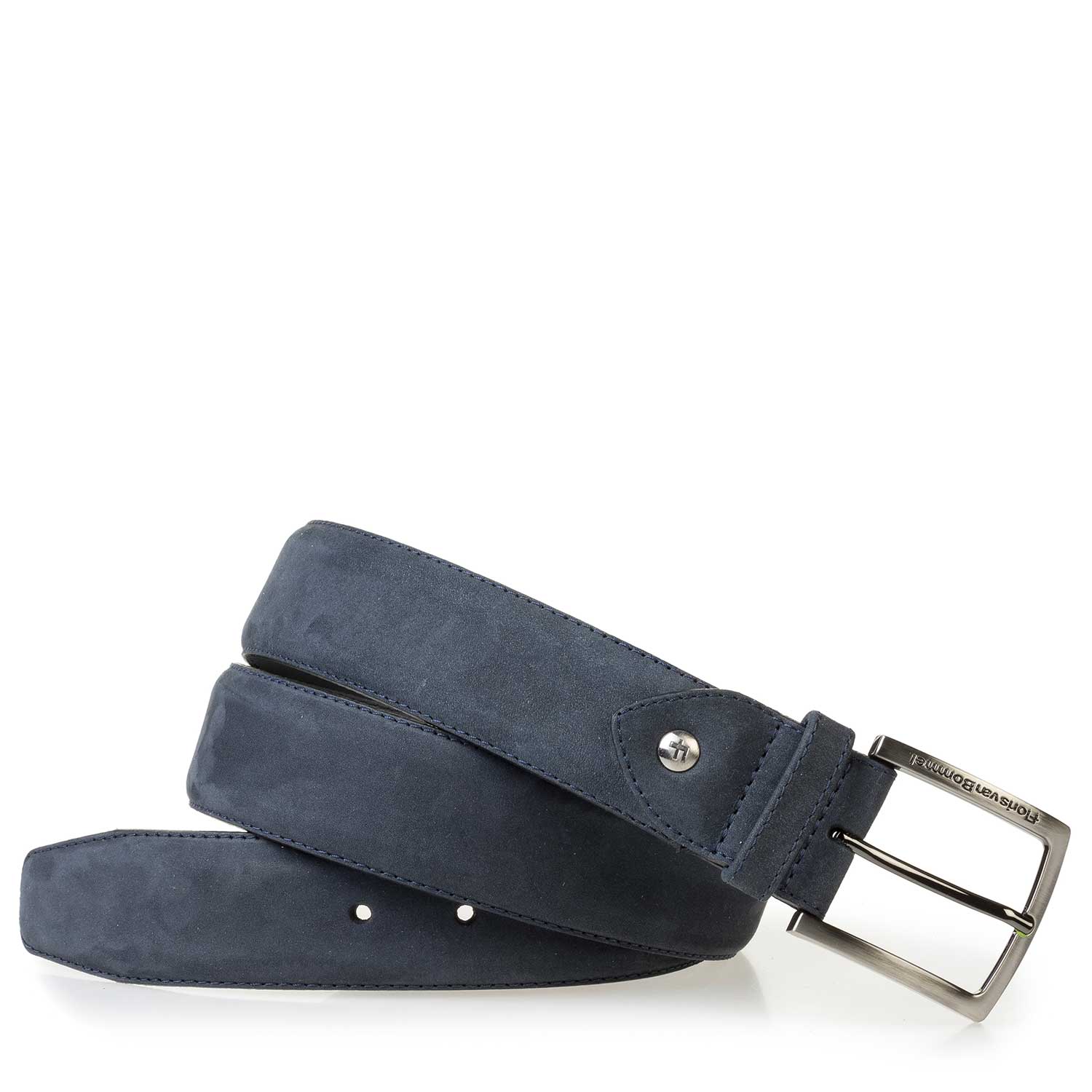 75189/86 - Blue nubuck leather belt 75189/86 - Blue nubuck leather belt