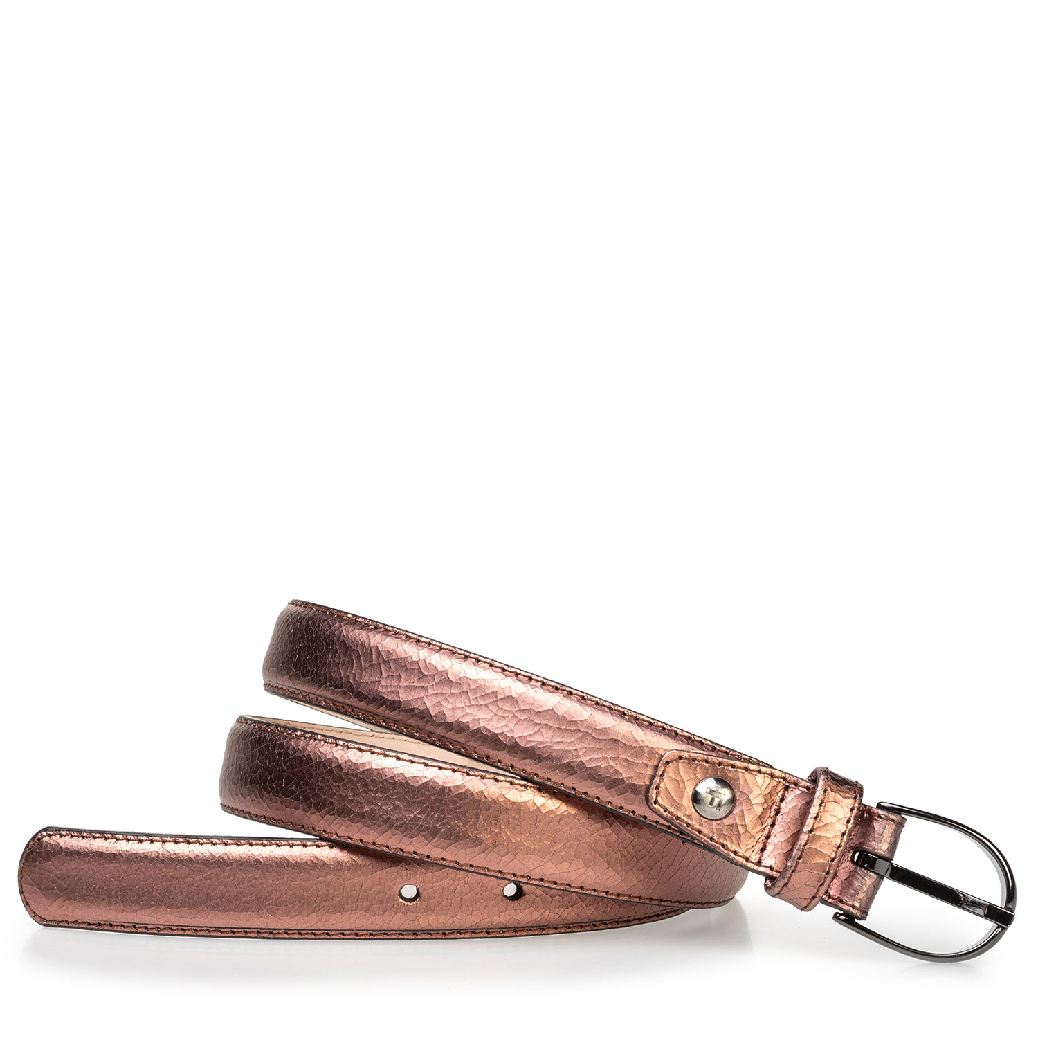 75813/76 - Women's belt copper leather craquelé 75813/76 - Women's belt copper leather craquelé