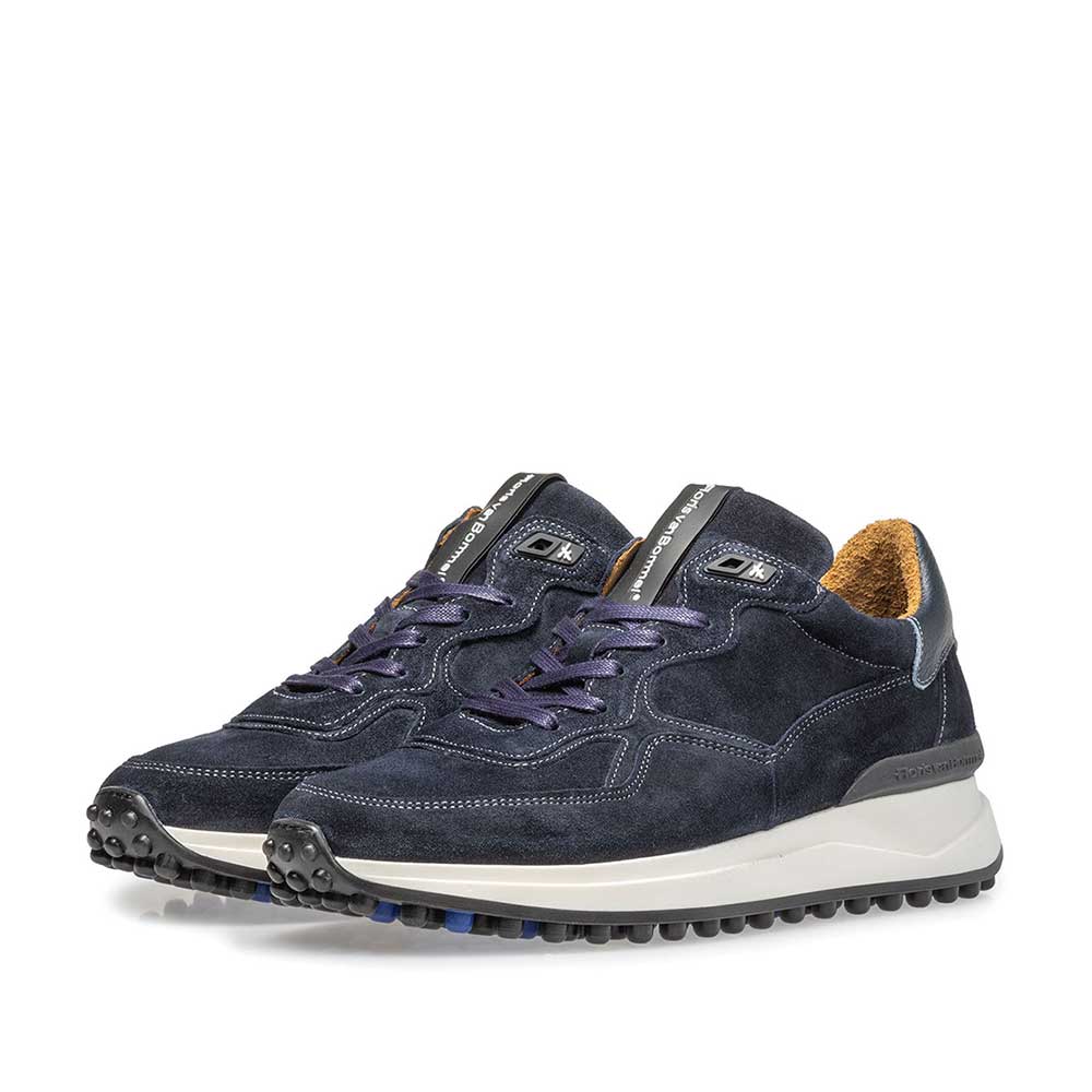 16301/22 - Blauwe suède sneaker 16301/22 - Blauwe suède sneaker