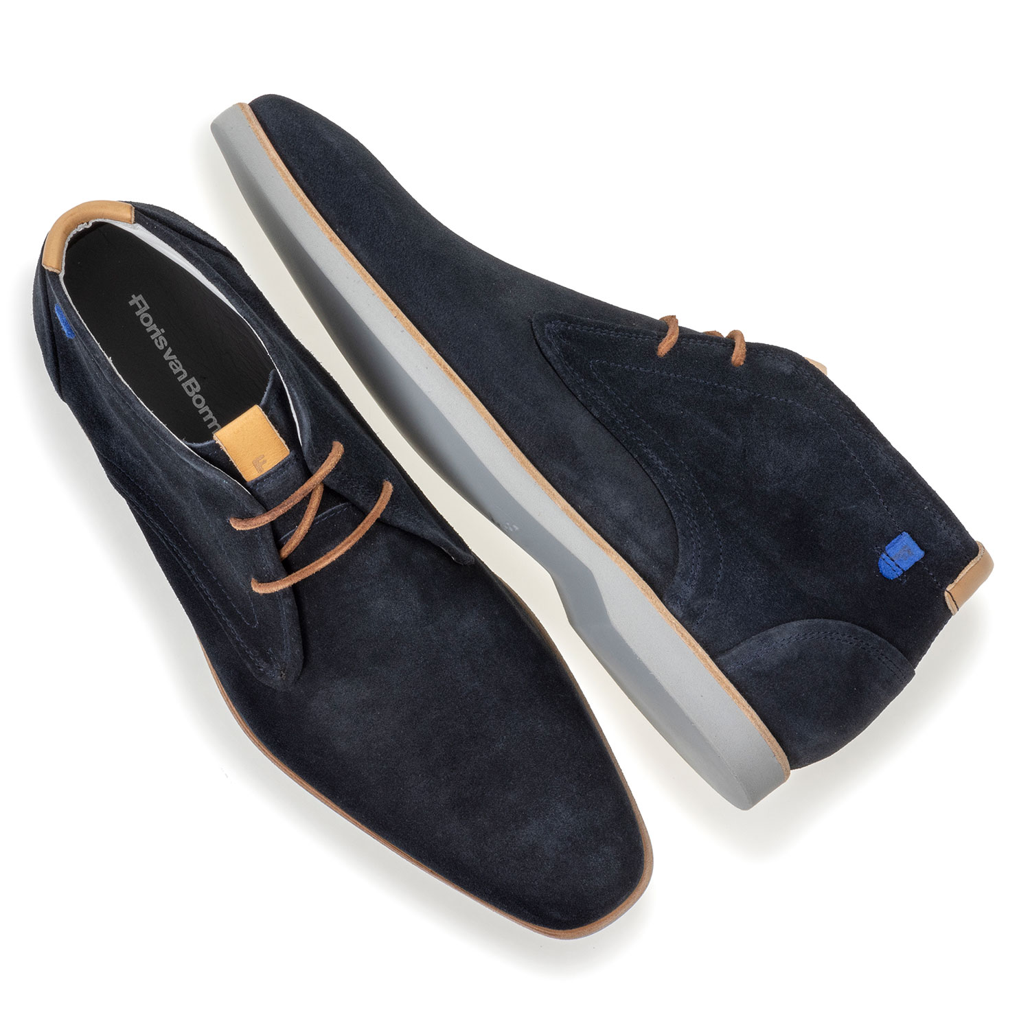20280/01 - Boot suède blauw 20280/01 - Boot suède blauw