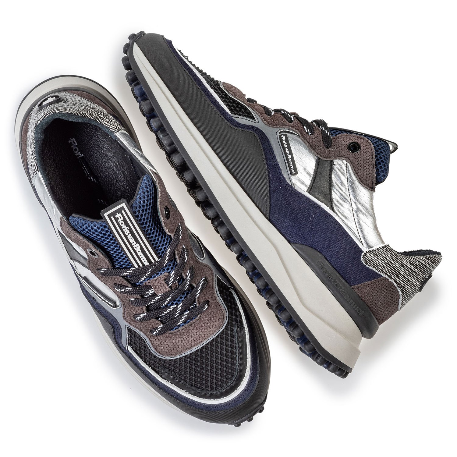 16308/02 - Noppi sneaker dark grey/blue 16308/02 - Noppi sneaker dark grey/blue