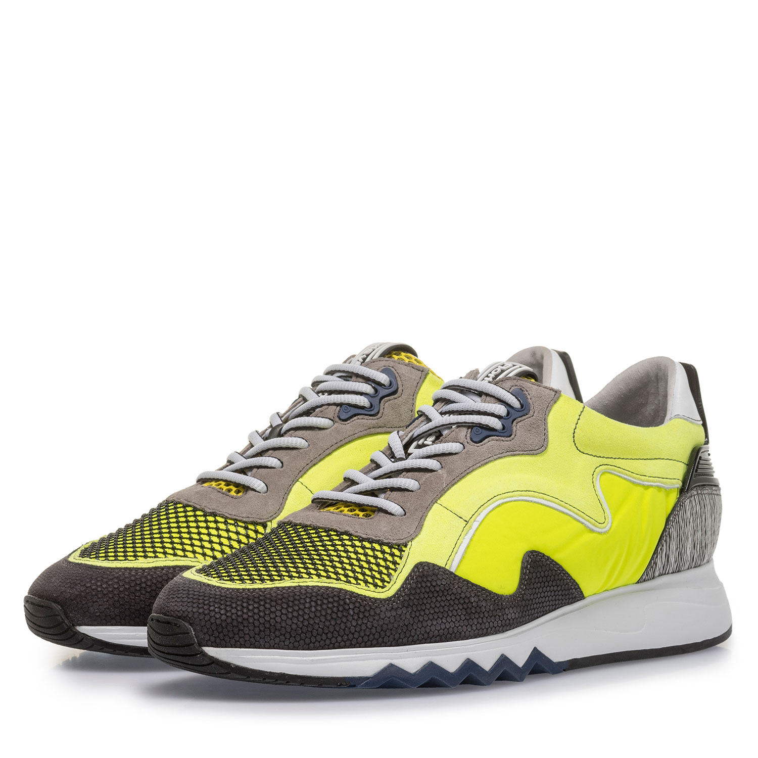 16092/15 - Neongele suède sneaker 16092/15 - Neongele suède sneaker