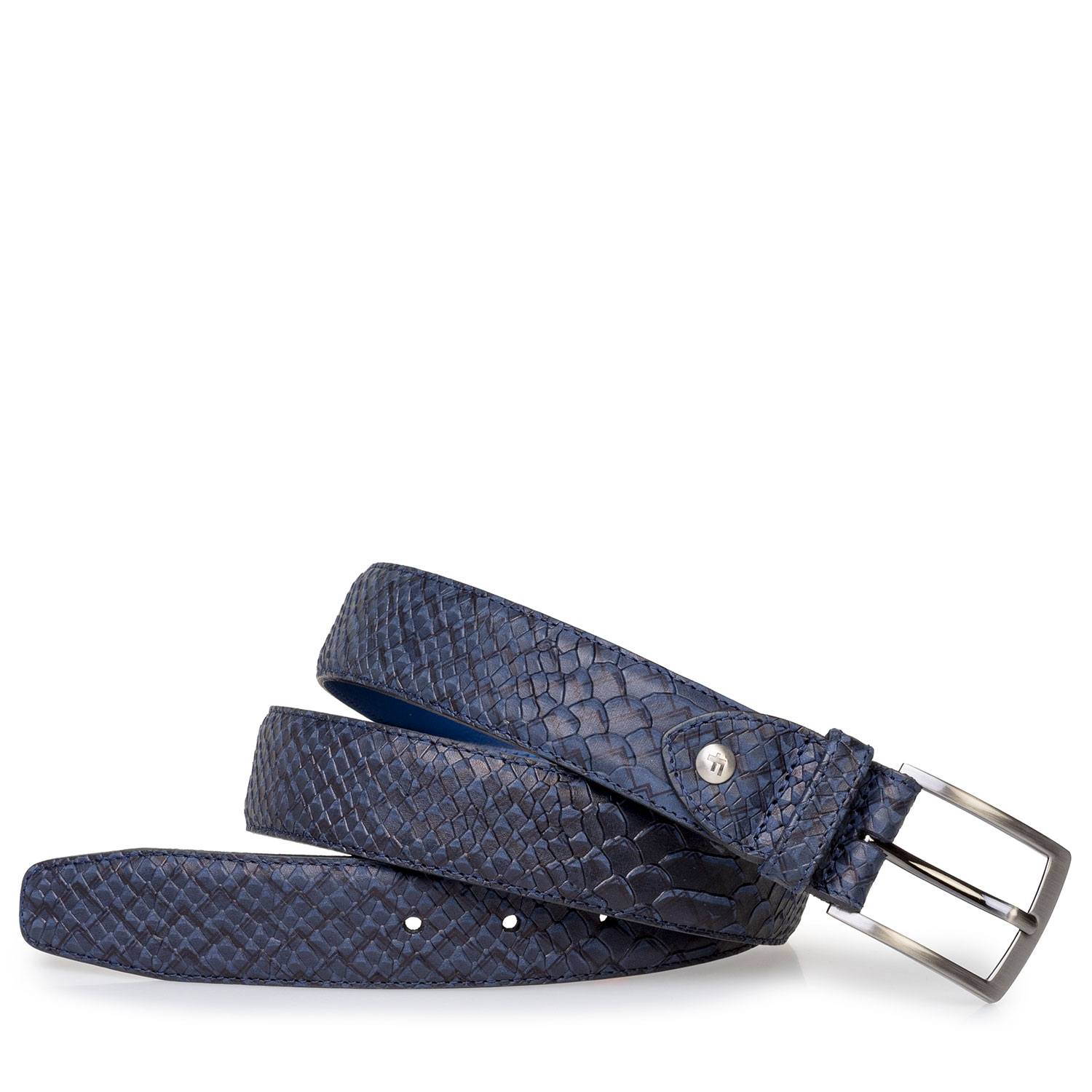 75203/78 - Belt blue nubuck leather 75203/78 - Belt blue nubuck leather