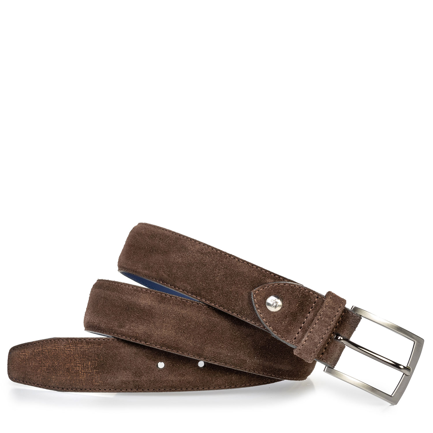75218/04 - Suède riem donkerbruin 75218/04 - Suède riem donkerbruin