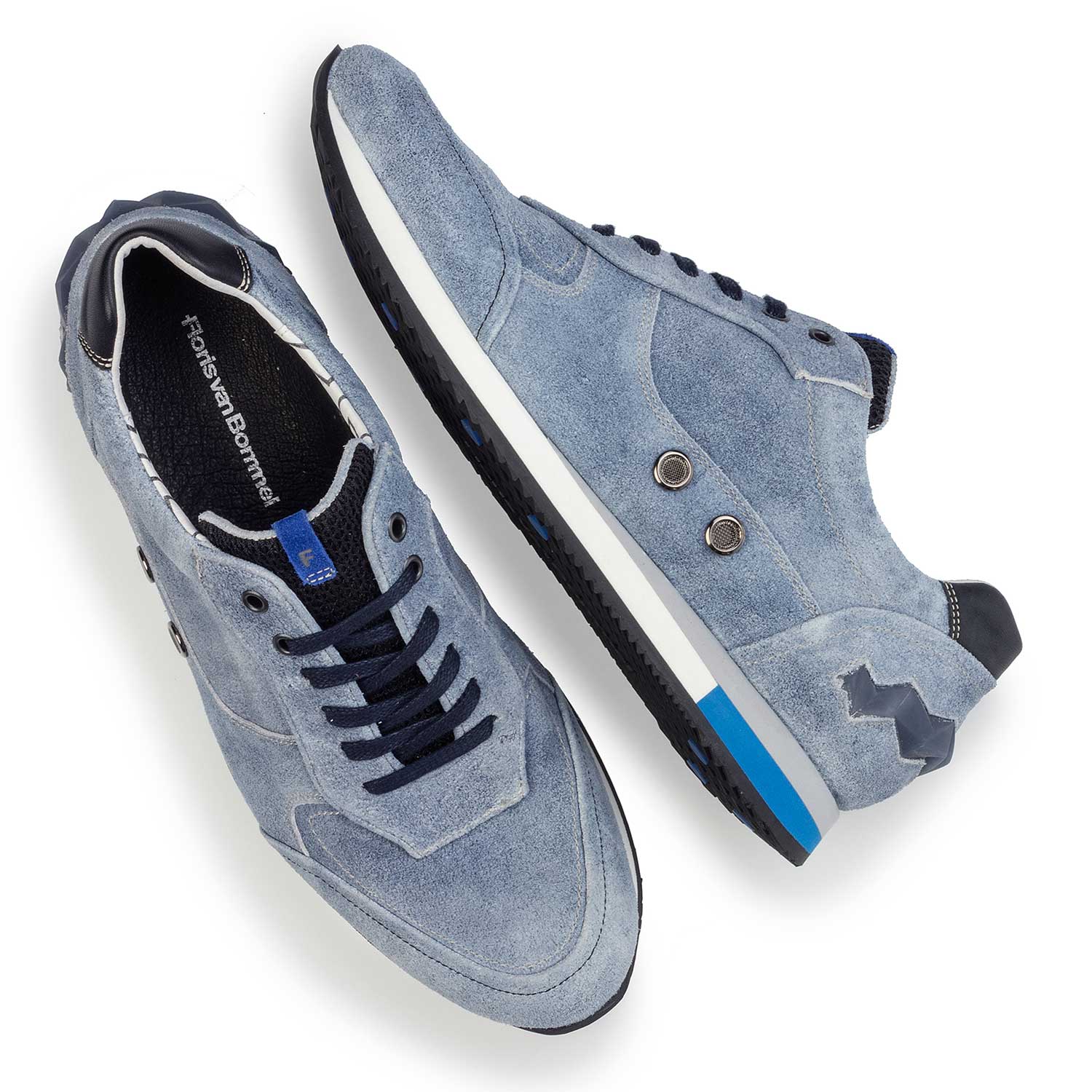 16223/00 - Lichtblauwe suède sneaker 16223/00 - Lichtblauwe suède sneaker